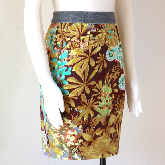 Tracy Reese short skirt in tropical print - Picture 6 of 13
